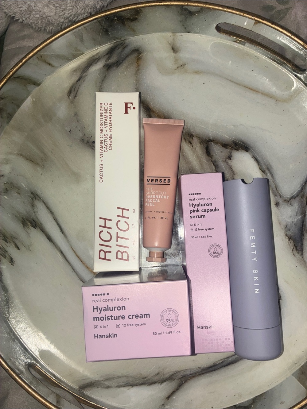 Fenty Skin + Hanskin + Versed Skincare Bundle - Pink & Lavender